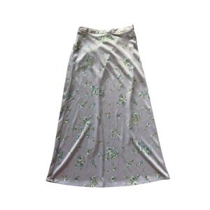 Midi Skirt Daisy Floral Cottagecore‎ Philly California Women Small Purple Blue